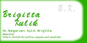 brigitta kulik business card